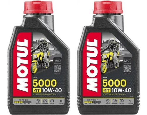 2l Óleo Motul 5000 4t 10w40 Ninja 250 Er Versys Vstrom Gsxr