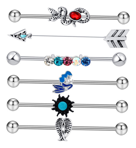 Pendientes De Barra Estilo B 1,6 Mm X 38 Mm X 5 Mm