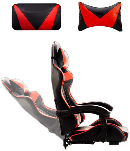 Silla De Videojuegos Gamer Niños Sillon 120 Kg Reclinable Color Azul