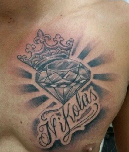 Imagem 1 de 1 de Tattoo De Diamante