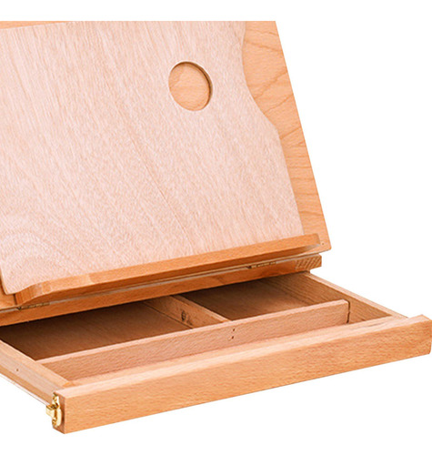 Ly Caballete De Madera En Caja Para Bocetos De Escritorio, S