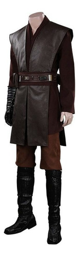 Star Wars Anakin Skywalker Marrón Cosplay Disfraz Hombre
