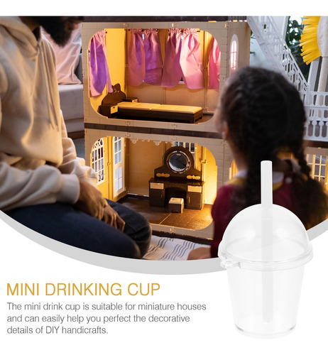 Vasos Transparentes De Plástico, 10 Unidades, Modelos Mini C