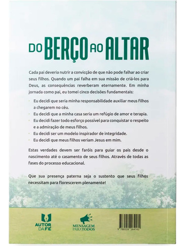 Livro Do Berço Ao Altar O Que Aprendi Como Pai De Três Filhos De Josué Gonçalves