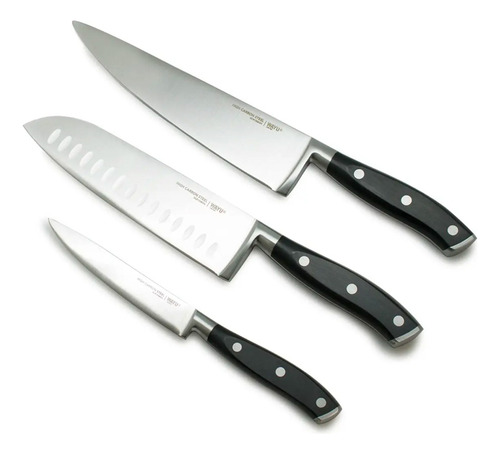 Set Cuchillo + Block Magnético Wayu Color Plateado-negro