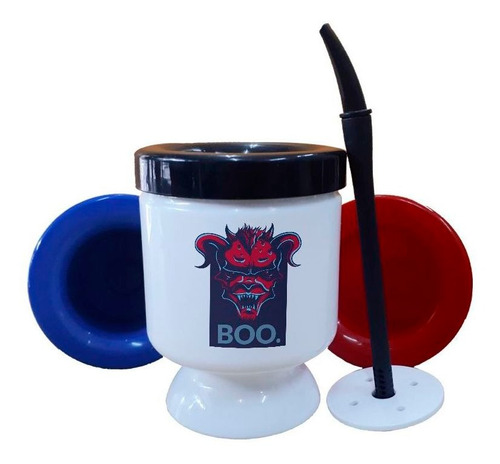 Mate Plastico Boo Devil Cuernos Asustado