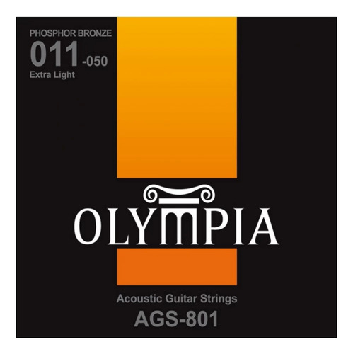 Olympia Ags801 | Cuerdas Para Guitarra Acustica Cal 11-50