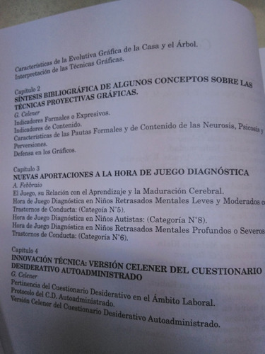 Imagen 5 de 9 de Técnicas Proyectivas Tomo 1 Y 2 Celener. Nuevos -LG-