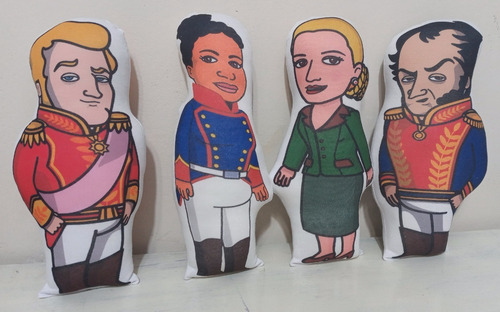 Imagen 8 de 10 de Muñecos Zamba Niña S. Martín Belgrano J. Azurduy Pakapaka