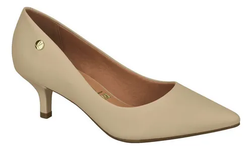 Scarpin Sapato Social Feminino Vizzano Salto Baixo Fino 5 Cm
