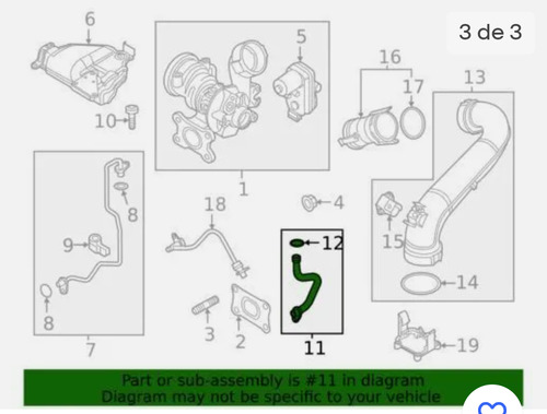 Vw 2013-2021 Golf Jetta Línea Retorno De Aceite 04e145735 C
