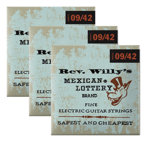 Cuerdas Y Guitarra Eléctrica, 3 Juegos, 09-42, Reverend Will