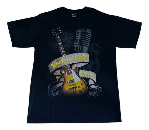 Camisa Camiseta Guitarra Contrabaixo Rock And Roll Forever