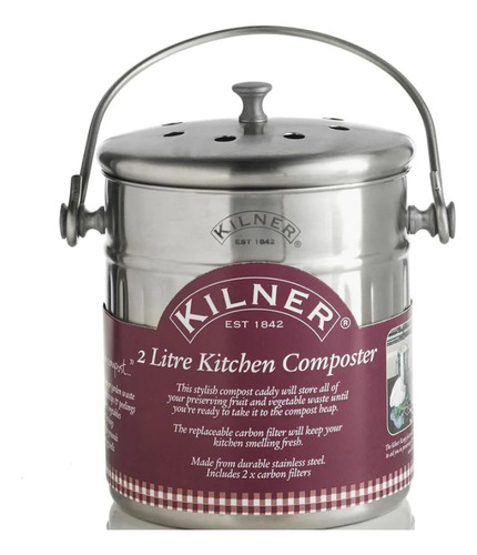 Compostera Kilner Acero Inoxidable 2 Lts