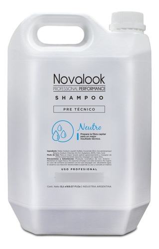 Shampoo Novalook Neutro 5 Litros Peluquerias