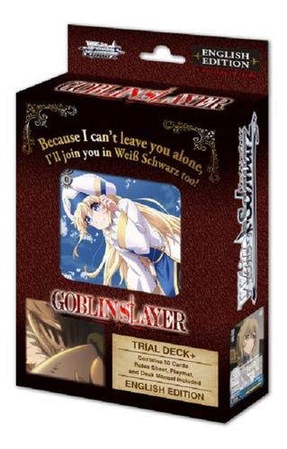 Weiss Schwarz Goblin Slayer Trial Deck Nuevo !!!