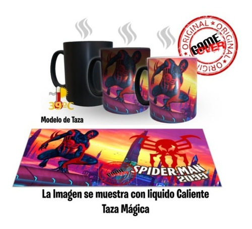 Taza Magica, Spiderman 2099, Calidad Premium