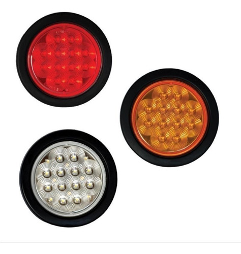 3 Faros Lamparas Led Stop Freno Cruce Camion Gandola Trailer