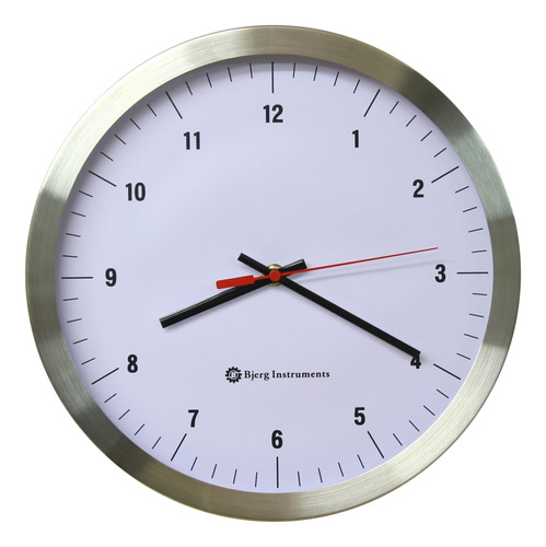 Bjerg Instruments Reloj De Pared Silencioso Moderno De Acero