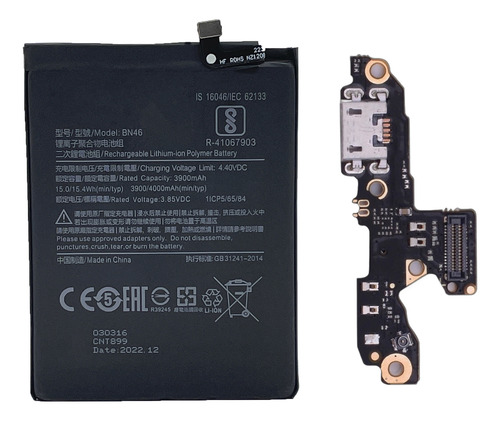 Conector De Carga Compativel Com Redmi 7/note 8 /8t +bateria