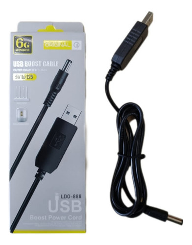 Cable Convertidor De Usb 5v A 12 V Modem Router 