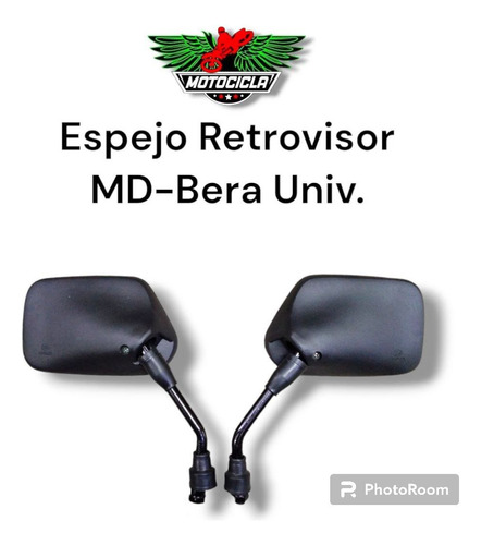 Espejo Retrovisor Moto Md Bera Universal