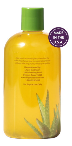 Crema Hidratante Lily Of The Desert Gelly 99% Aloe Orgánico