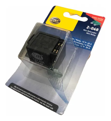 comprar Mini Relay Automotriz 2-048 12v 40a Hella Oem C\u002F Fusible 30a