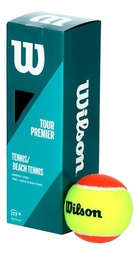Bola De Beach Tennis Wilson Tour Premier - Kit Com 3 Bolas