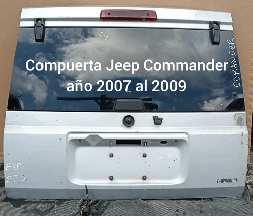 Compuerta Trasera Jeep Commander Año 2007 Al 2009