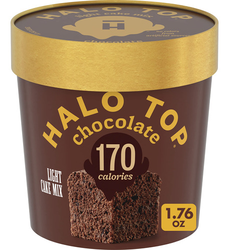 Halo Top Mezcla De Pastel Ligero De Chocolate De Una Sola Po