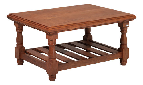 Juego De Living De Algarrobo 3c + 10 Almohadones + Mesa Ratona