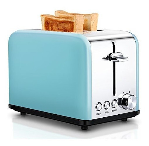 Tostador De Pan  2 Porciones Retro Small Toaster With Bagel