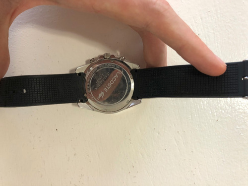 Relógio Lacoste Original - Preto Com Cronometro E Data