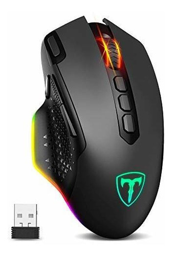 Victsing Wireless Gaming Mouse, 9 Rgb Backlit Modes, Up To 1