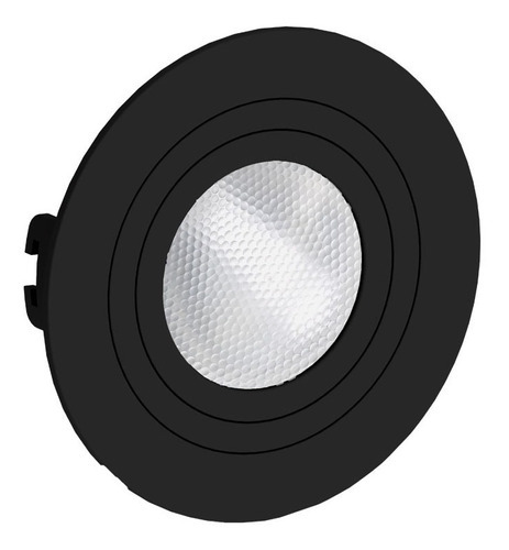 Kit 8 Spot Embutir Par20 Redondo Plano + Lampada Led Stella Cor Preto Cor da luz 6500k Branco Frio 110V/220V