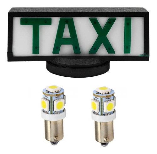 Luminoso Para Teto De Taxi Retangular Com Base De Íman 12v