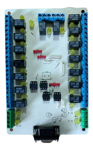 Tarjeta De Control De 16 Relevadores Por Bluetooth, Serial