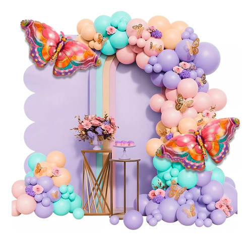 Set De Globo Decoracion Mariposas Para Bodas Y Cumpleaños