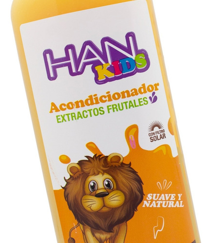 Imagen 3 de 4 de Han Kids Acondicionador Infantil Niños Suave Cabello 350ml