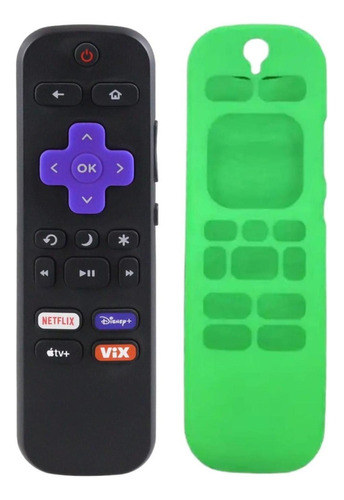 Control Compatible Con Pantalla Atvio Rok U Tv Mas Funda