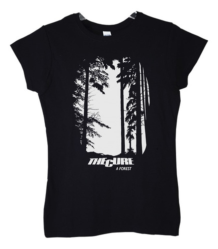 Polera Mujer The Cure A Forest Stencil Pop Abominatron