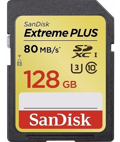 Sandisk 128gb Extreme Plus Sd Hc Clase 10 Reflex Canon Nikon