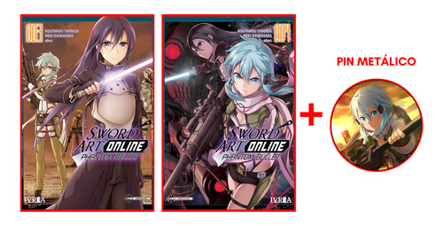 Combo Sword Art Online: Phantom Bullet 3 Y 4 - Manga - Ivrea