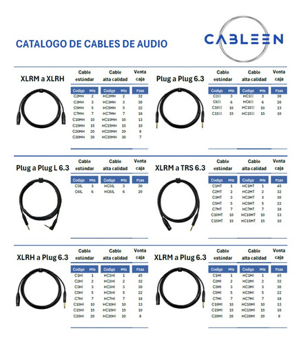 Cable Audio Profesional 3m Xlr Macho A Plug 3.5 Mm Cableen