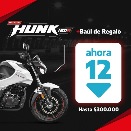 Imagen 1 de 22 de Moto Hero Hunk 160 0km 2022 No Bajaj Rouser Ns 160 Uno Motos