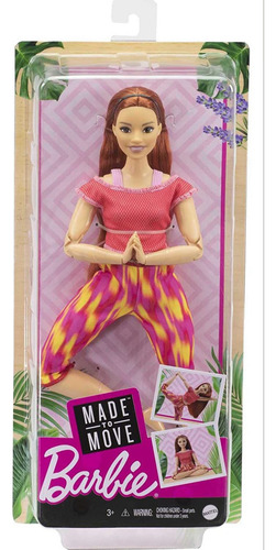 Barbie Made To Move Yoga Pelirroja 435a