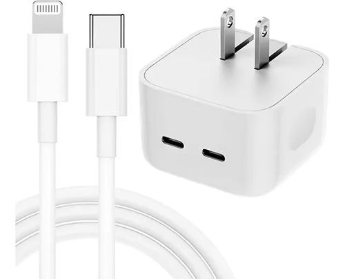 iPhone Cargador Completo 50w 2-usb C Carga Rapida Cable 1m