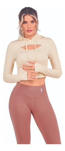 Sudadera Deportiva Supersport Dama Ivory 818-22