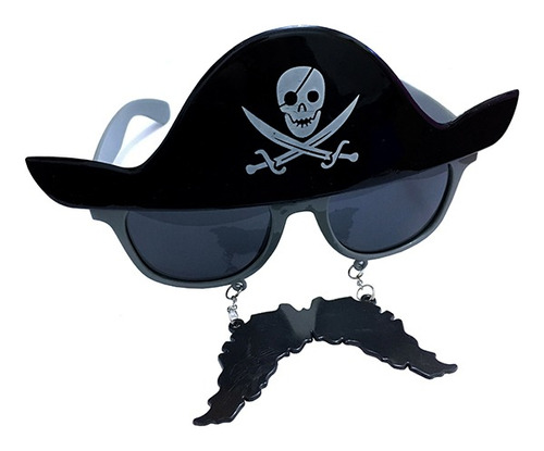 Lentes Cotillón Pirata Con Bigotes Disfraz Cosplay Gafas